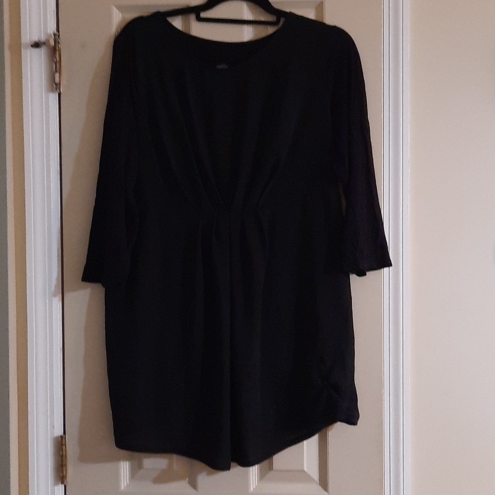 3/4 Sleeve Maternity Tunic Blouse - Picture 1 of 5